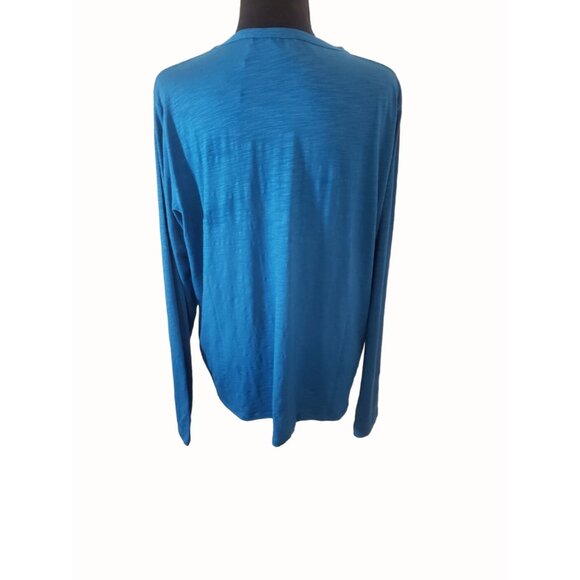 tasc Performance St. Charles Crew Neck Long Sleeve T-shirt Bamboo Blue XL - Picture 3 of 5
